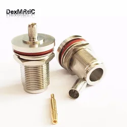 Коннектор с разъемом типа N, RG58,RG142,RG400,LMR195, прямой никелевый, 1 шт.