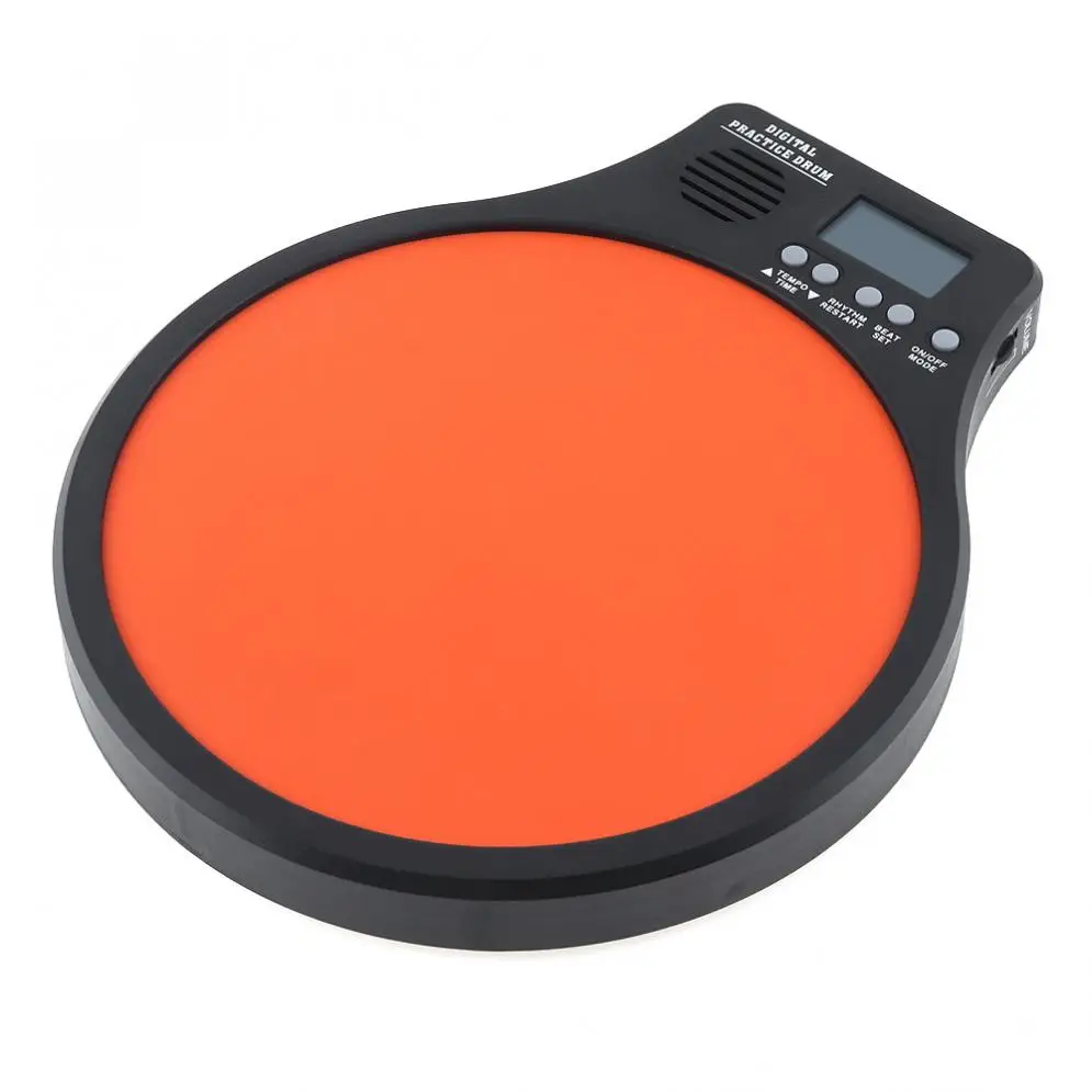 8 Inch Digital Electronic Dumb Drum Pad with Speed Detection Digital Metronome Practice Drum 3  IN  1 for Jazz Drums Exercise