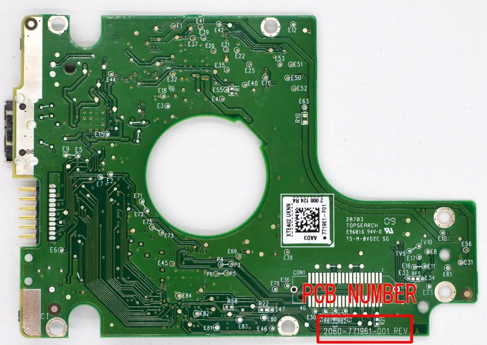 2060-771961-001 REV A , 2060-771961-001 REV B  / Western Data Hard Disk Circuit Board USB 3.0/ 771961-F01 , -101 , -G01