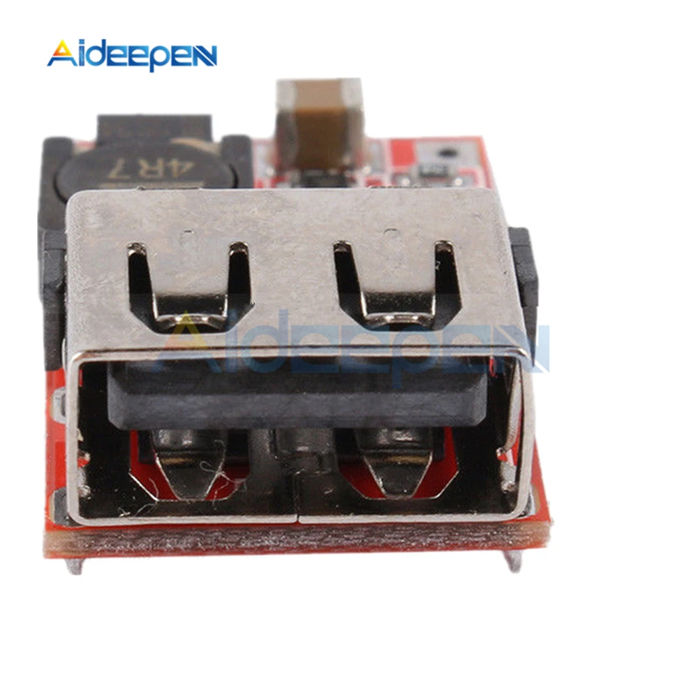 5Pcs 6-24V 12V/24V Naar 5V 3A Auto Usb Lader Module DC-DC buck Step Down Converter Power Supply Module