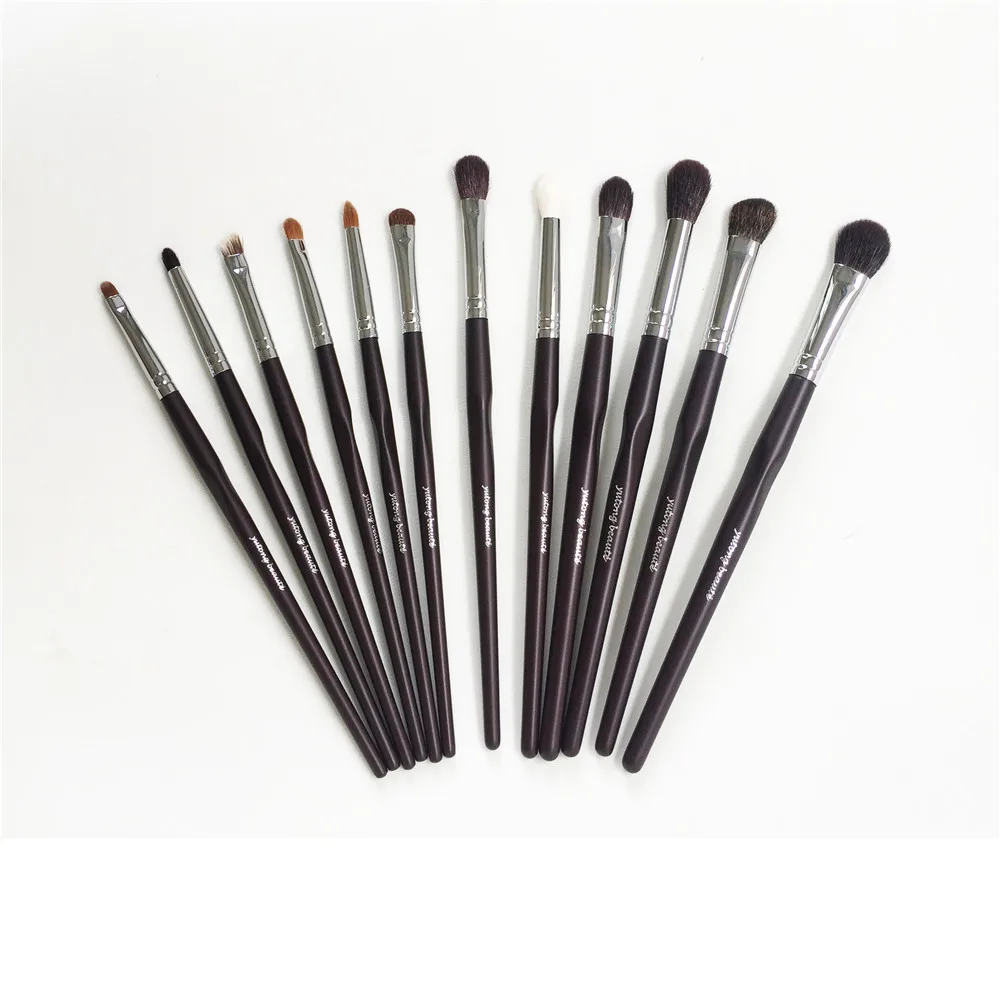 yutong The Professional 12-Brushes Eye kit - High Quality Goat & Weasel Hair Eye Shadow Shading Blending Lip Brow Beauty Set