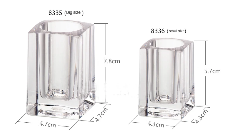 Transparent Acrylic Tooth-pick Holder, Classic Square Toothpick Box, YAB018