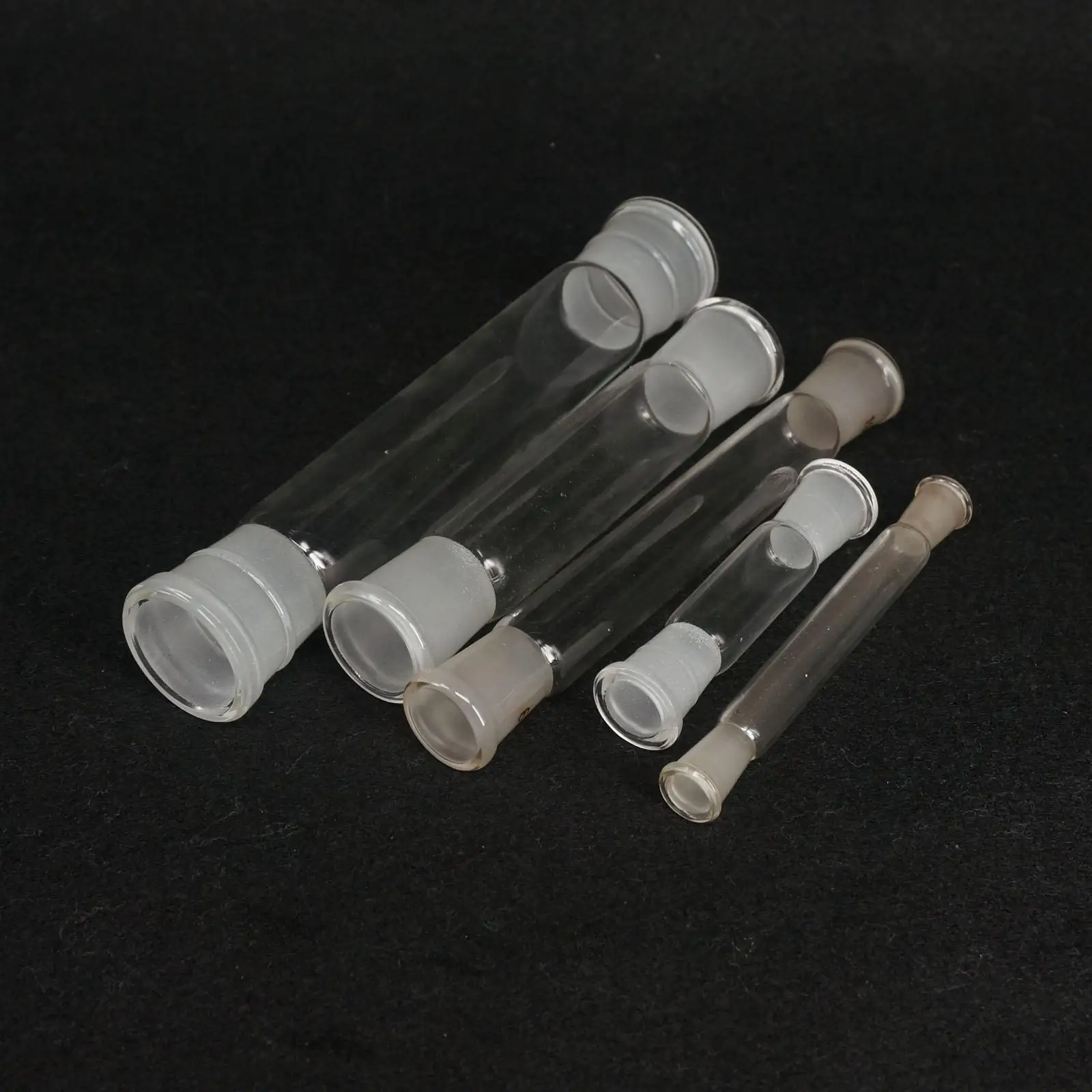 10mm 14/23 19/26 24/29 29/32 34mm 40mm 50mm Both Ground Joint Glass Straight Connecting Adapter Tube Labware Glassware