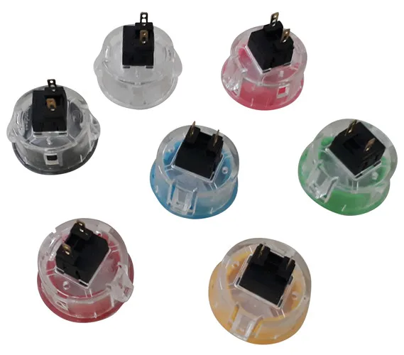 6 шт./партия, 30 мм, качественная кассета, четкий контур, без нажатия кнопки звука для разъема 2,8 мм, кнопка аркадной игры