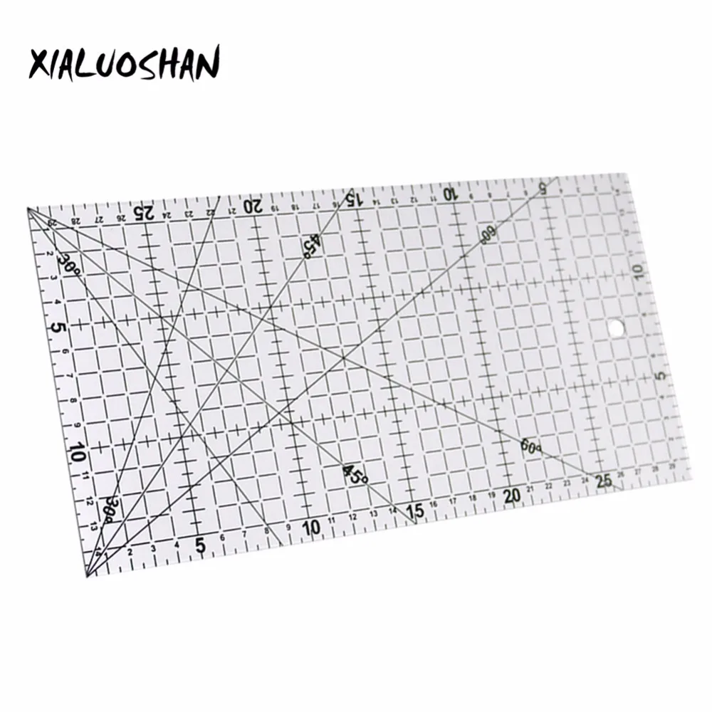 Drawing Ruler 30x15cm Patchwork Ruler High Grade Acrylic Material Transparent Ruler Scale Office School Line Drawing