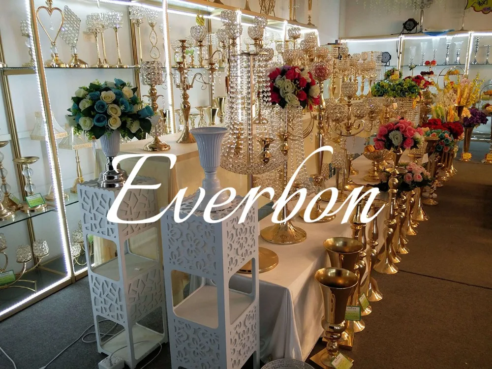 wedding decoration table centerpiece vases metal flower vase gold silver trumpet vase anniversary ceremony party decor supplies image 3