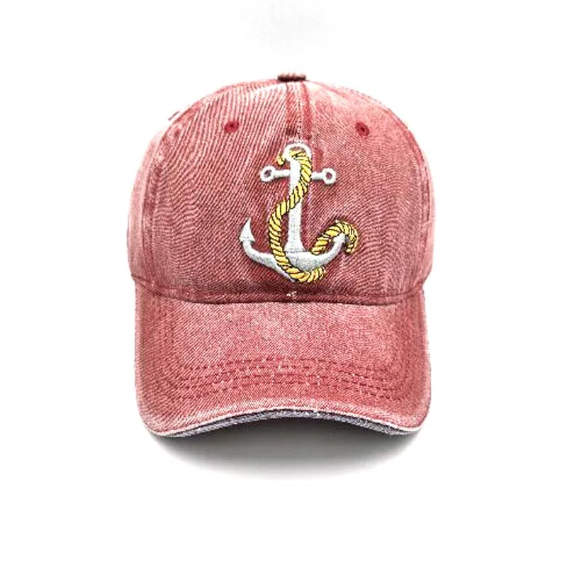 XEONGKVI Korean Brand Snapback Pirate Ship Anchor Baseball Caps Spring Autumn Cotton Lover Hats For Women And Men Casquette