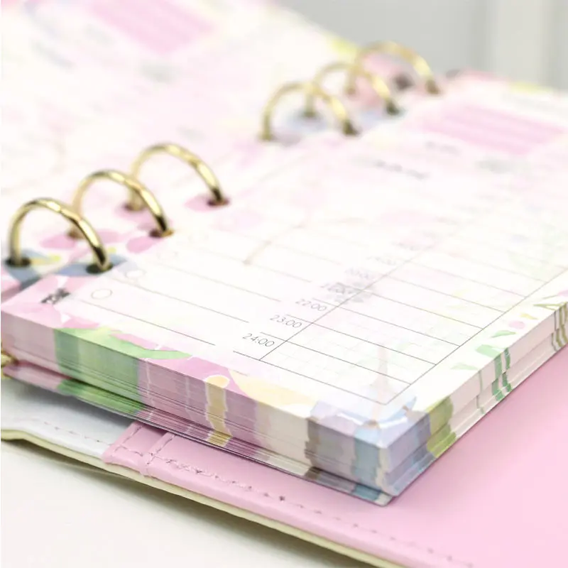 Yiwi 40 Sheets  A5 A6 Timeline Plan Diary Color Inner Core Planner Filler Paper Inside Page Gift for filofax