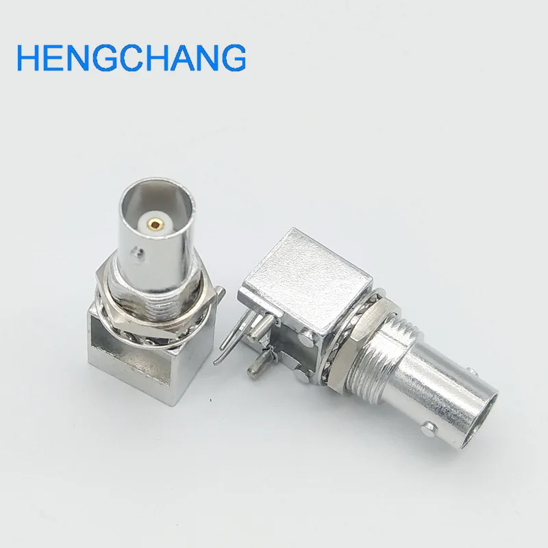 Right angle BNC Female PCB Mount Socket Chassis BNC Connector 10pcs