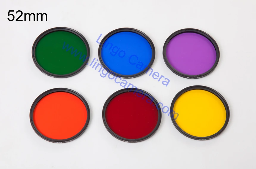 Full Color Lens Filter Different Size for SLR DSLR Camera Lens