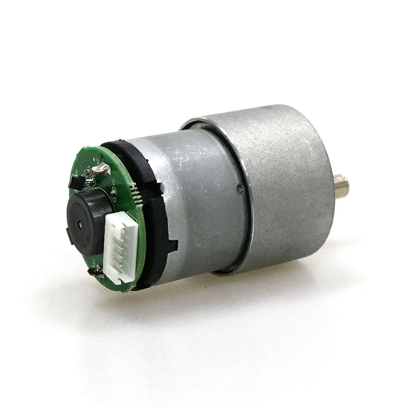 12v redutor de alto torque ab motor dc bifásico 37-520 codificador de motor dc com codificador hall para carro inteligente peças de robô diy