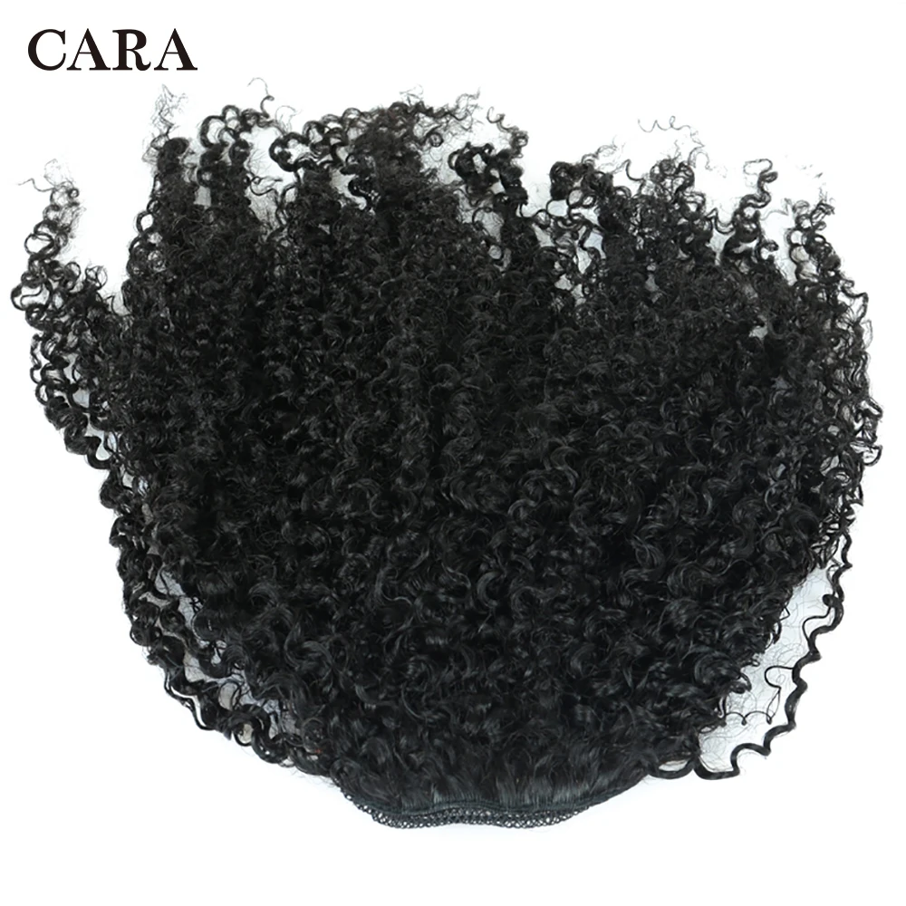 3B 3C Afro Kinky Curly Ponytail Human Hair Extensions Clip In Ponytail Brazilian Drawstring Ponytails Natural For Black Women