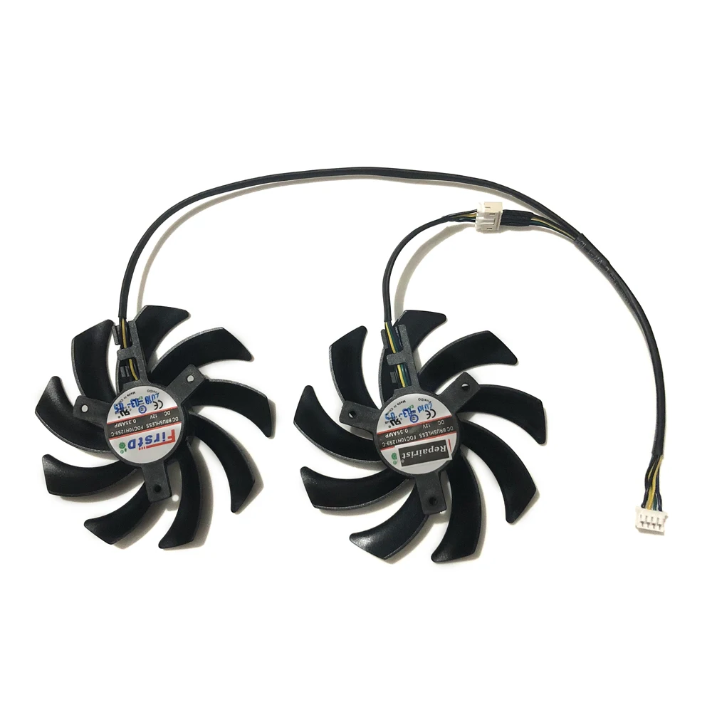 2 шт./комплект, кулер для видеокарты, 4 контакта, 85 мм, для XFX R9 390/390X 8G,для XFX RX480 RX470 RX 480