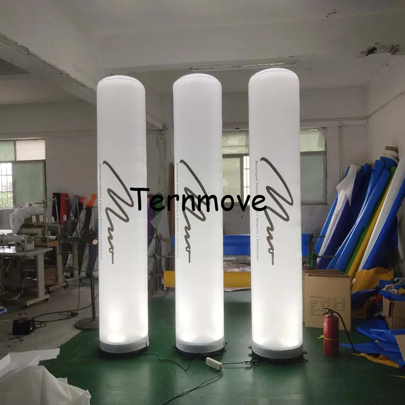 inflatable tube man led pillar light use wedding,party decoration Air Pillar Column advertising led cone,led cone inflatable