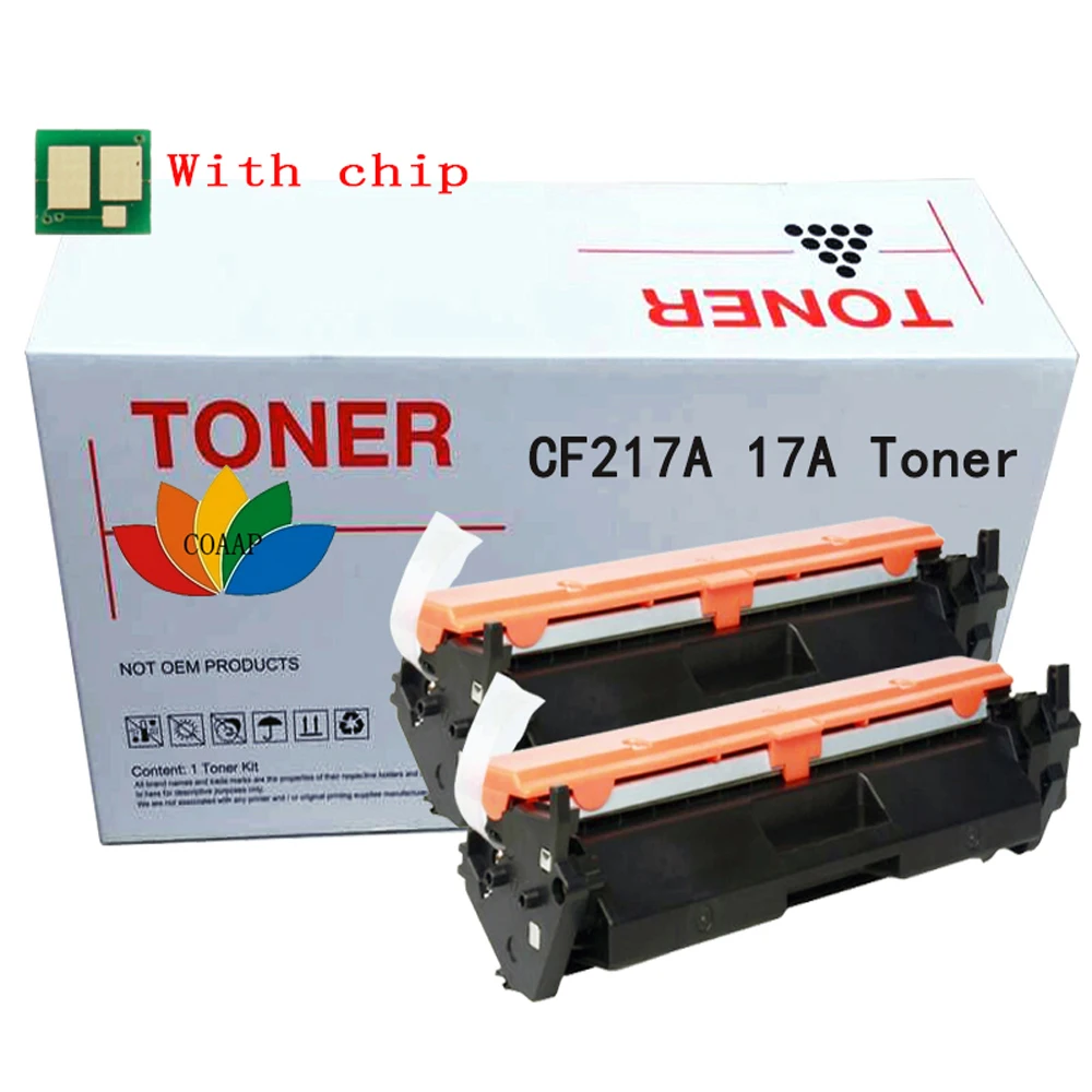 Coaap 2x Compatível Cf217a 17a 217a Cartucho de Toner para hp Laserjet Pro Mfp M130a M130fn M130fw M103nw Impressora