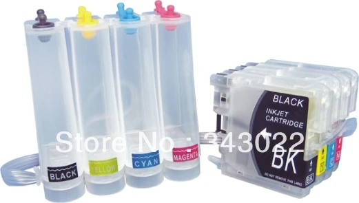 free shipping LC39 LC60 LC975 LC985 CISS Continuous Ink Supply System for Brother DCP-J125/J315W/J515W/MFC-J265W/J410/J415W/J220