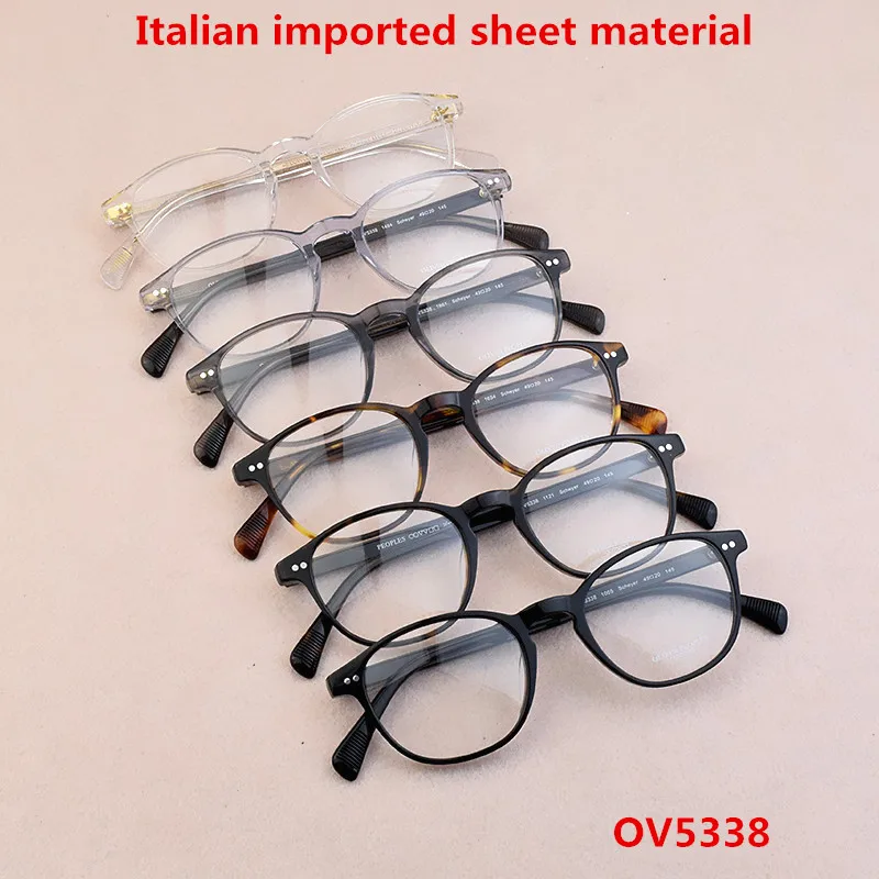 

2025 fashion Brand transparent glasses frame women vintage spectacle frames myopia computer round glasses frame men eyeglasses