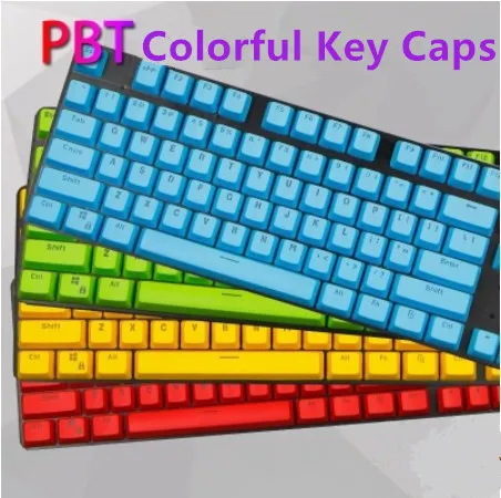 61/87/104 keys PBT Colorful Mechanical Keyboard Key Caps Translucent Keycap for IKBC Filco GANSS OEM Profile