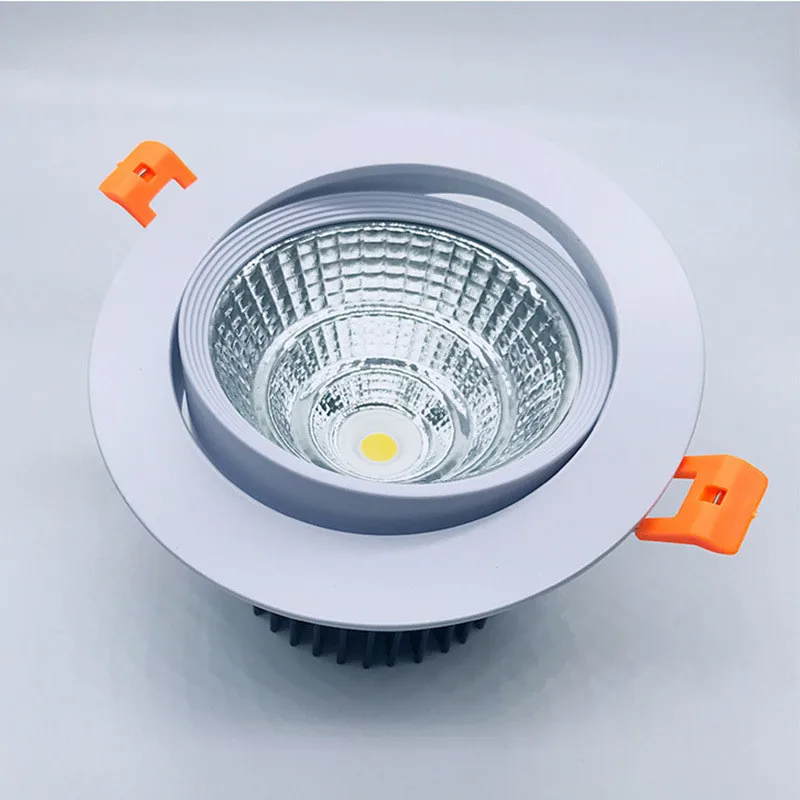 3w 5w 7w12w 18w 25w 30w 50w Led Downlight White Body cob 110v 220v Lighting Fixtures Recessed Down Lights Indoor Light