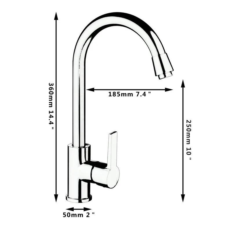 Monite Nickel Pinsel Gedreht Küche Becken Waschbecken Mixer Wasserhahn Solide Messing Becken Swivel Stream Auslauf Deck Montiert Tap