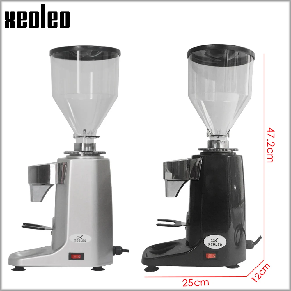 Xeoleo Electric Coffee grinder Commercial Coffee miller Espresso coffee Aluminum milling machine with Timing&Temperature