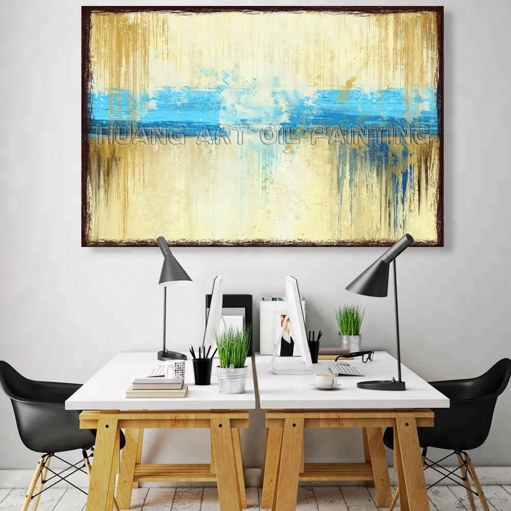 Original Handmade Modern Wall Art Oil Painting on Canvas Hand-Painted Modern Green Abstract Oil Painting for Living Room Decor