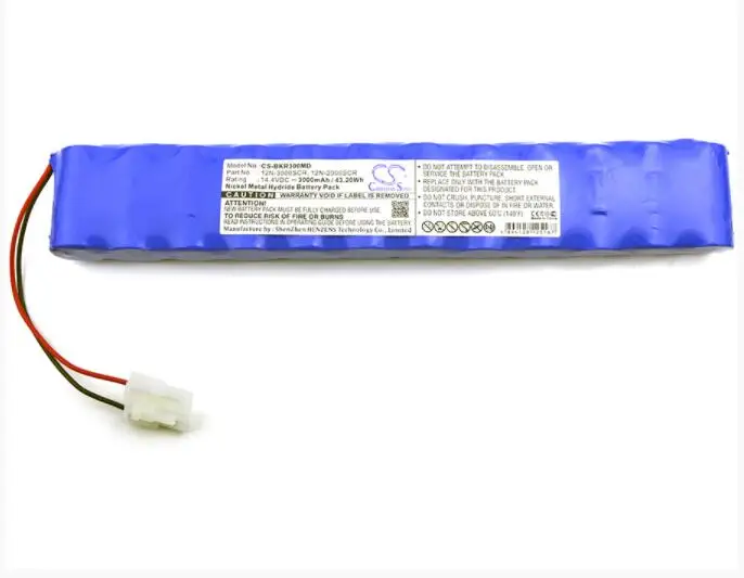 

Cameron Sino 3000mAh battery for BRUKER 3002 IH 12N-1800SCR 12N-2000SCR 12N-3000SCR for DEFIGARD Defigard 3002 IH