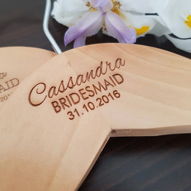 Custom gifts nature coat party wire,  Engraved Wedding Hanger,wood wedding dress hangers,wooden bridesmaid gift