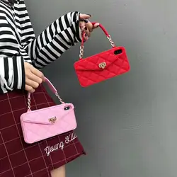 Funda Handtas Zachte Gel Siliconen Kaartvak Schokbestendig Telefoonhoesje Voor iPhone 11 12 13 16 Pro Max 14 15 Plus Portemonnee tassen