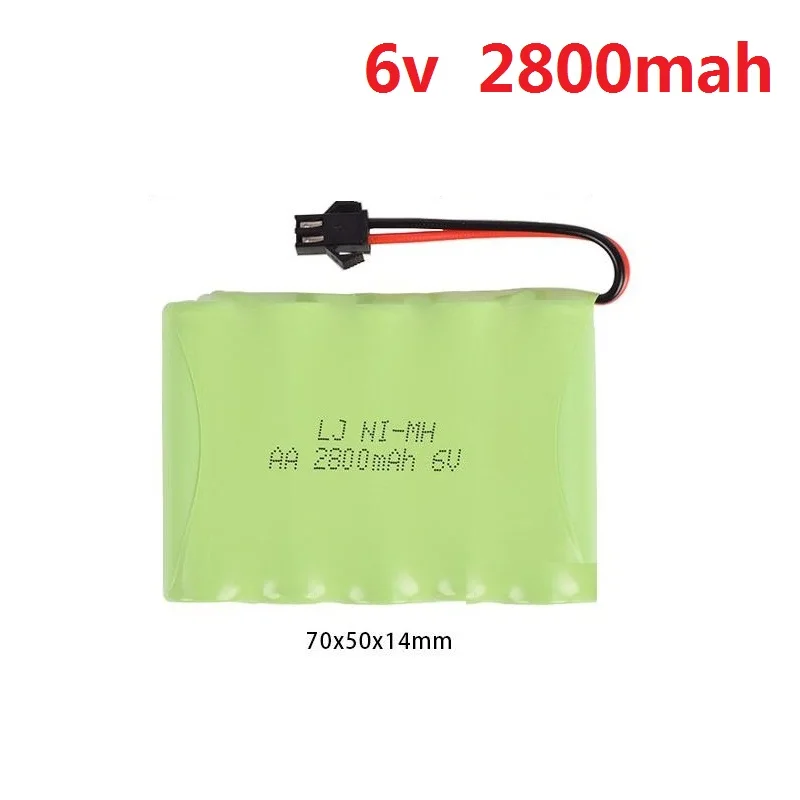 6v 700mah/1800mah/2800mah High capacity AA Ni-MH rechargeable Battery  for electric toys R/C car R/C truck R/C boat