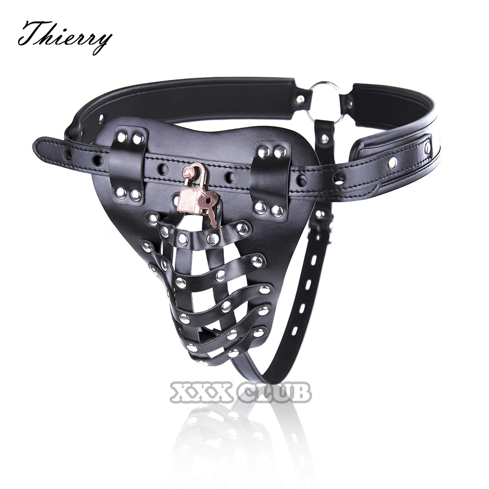 Thierry adult games erotic netted Male Chastity belt with penis cage, adjustable Belt and lock sex toys for Men