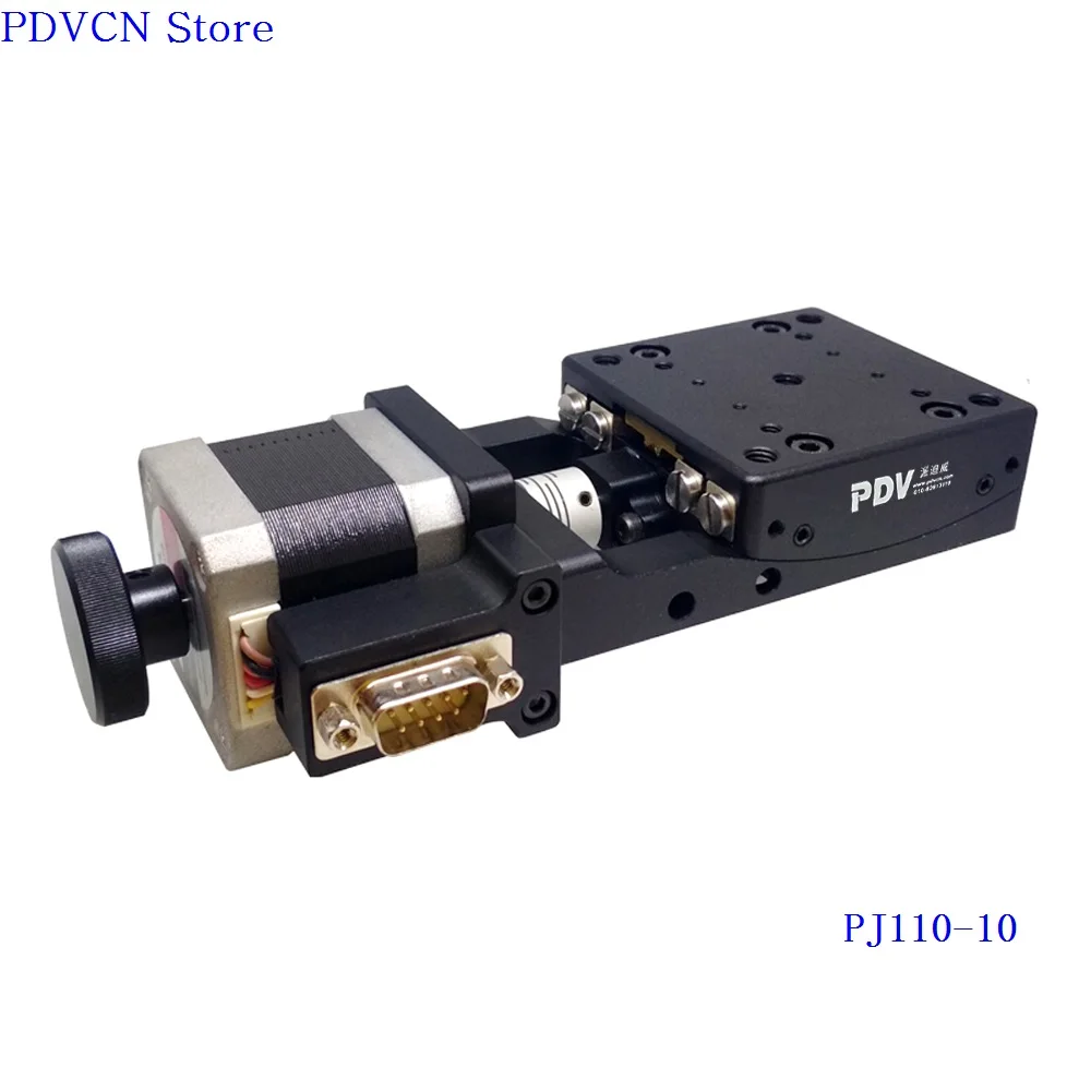 Goniómetro motorizado de PJ110-10 de eje z, plataforma goniómetro eléctrico, rango de rotación: +/- 10 grados