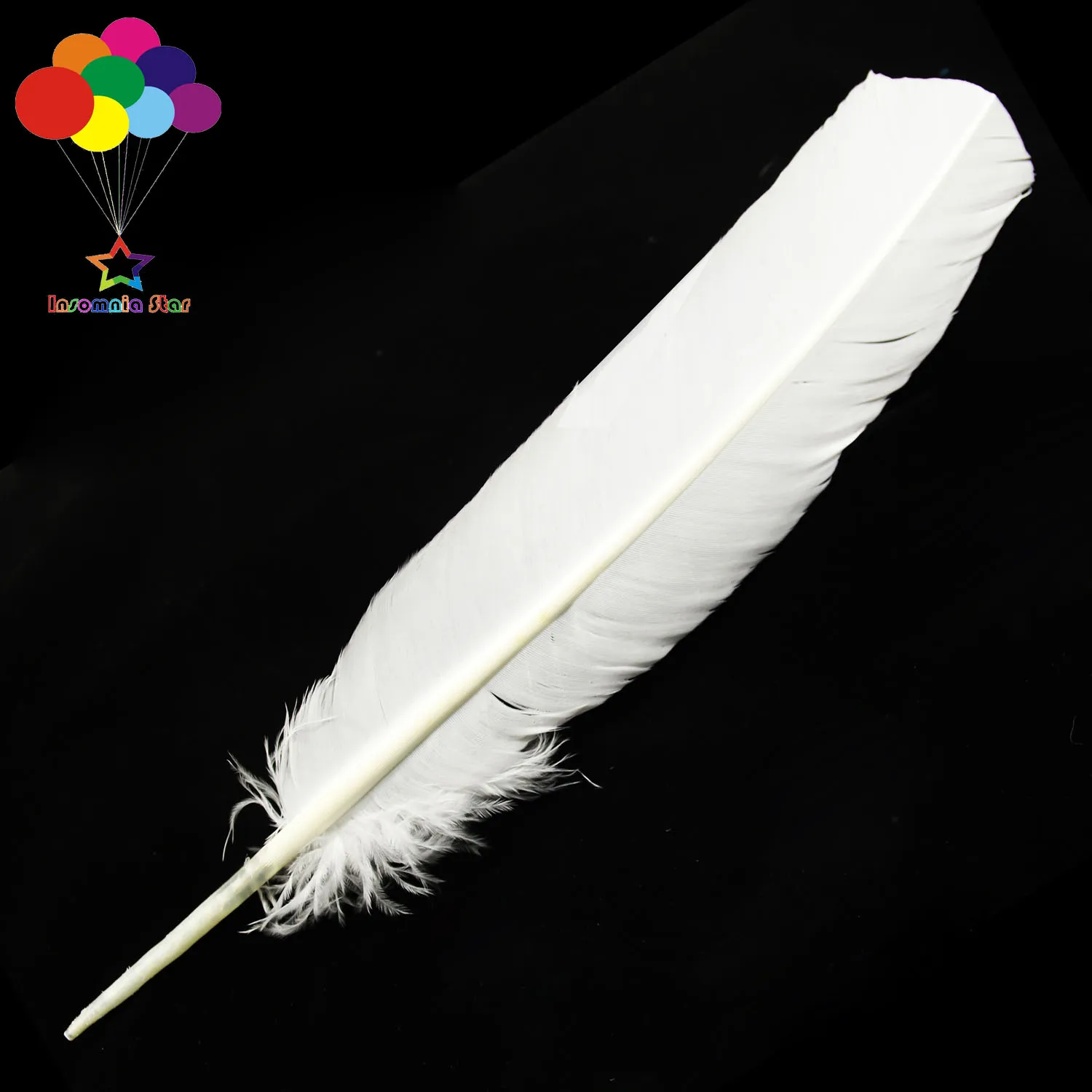 10 Color Goose Plumes, Turkey Pointers, Quill Large Feathers for Fashion Decorations, 10-12in, 10-100PCs per Lot