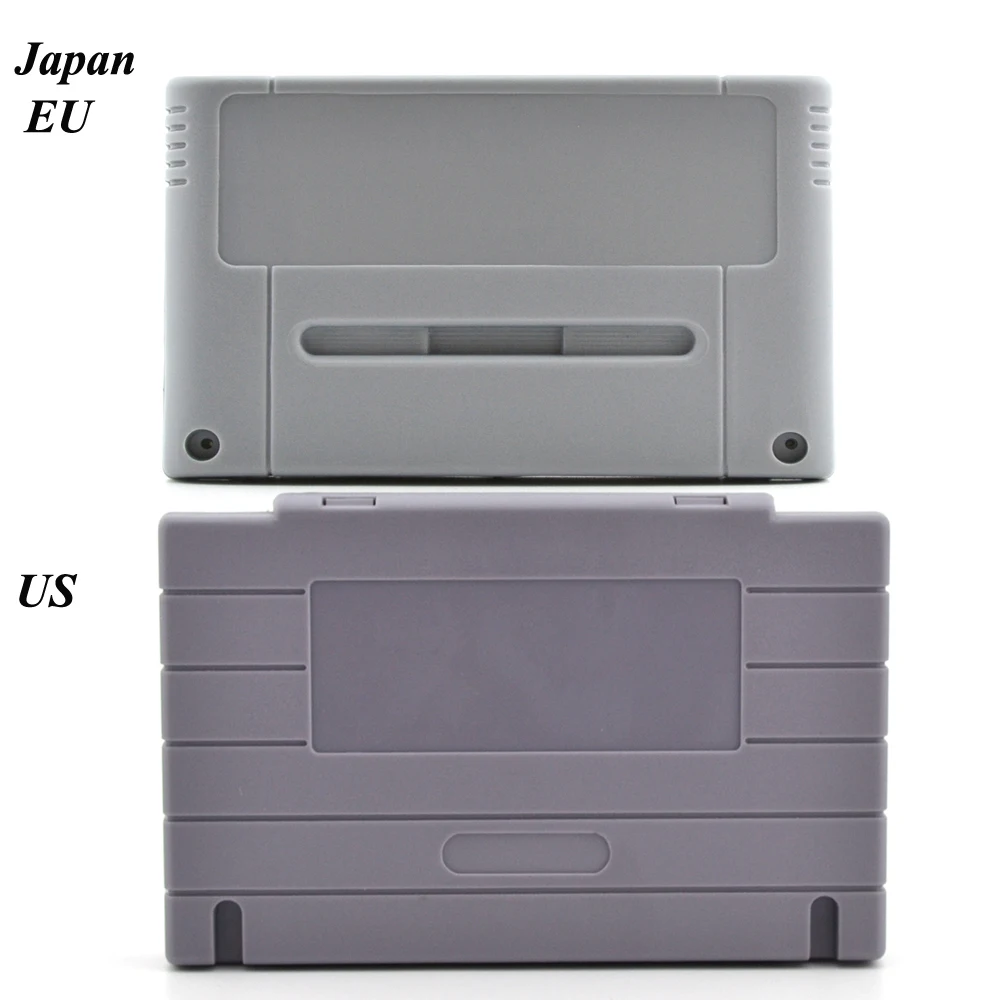 

100PCS a lot Wholesale Replacement Game Cartridge Plastic Shell For SNES game Console card ( US,JP,EU Version )