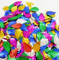 400 pz piatto 24x14mm 7 colori sciolto foglia paillettes forma confetti diy cucito abbigliamento regalo di festa di nozze decorazione di arte accessori