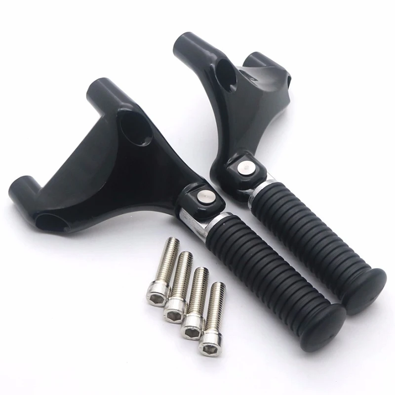 Motorcycle Black Passenger Rear Foot Pegs Footpegs Mount For Harley 1200 Xl 883 Sportster 2004-2013