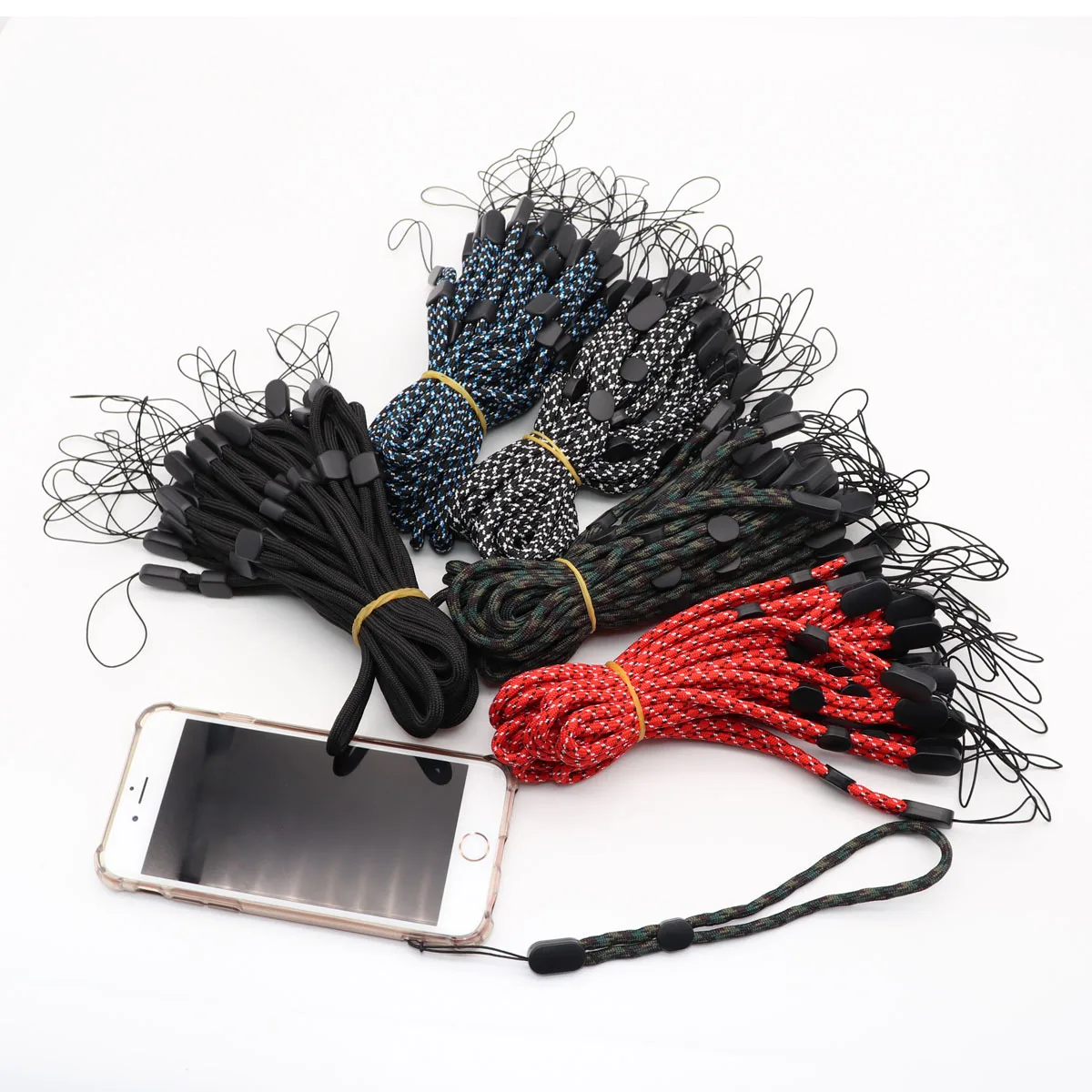 قابل للتعديل المعصم حزام اليد الحبل للهاتف آيفون سامسونج كاميرا GoPro USB فلاش محركات المفاتيح بطاقة الهوية keywire المفاتيح