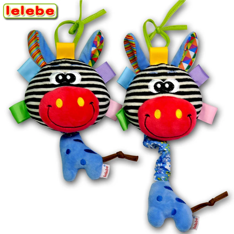 lelebe 2017 Baby Infant Toy Soft Handbells baby appease the toys and music Rattles toy Developmental Toys Child gift free