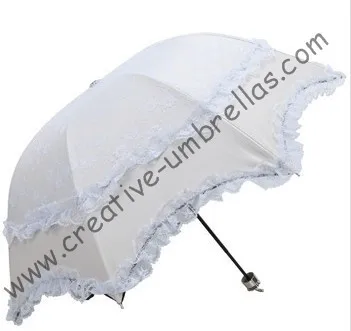 Princess umbrellas,100%sunscreen,UPF>50+,ladies'parasol,8k ribs,black silver coating,pocket parasol,UV protecting,arched lacing