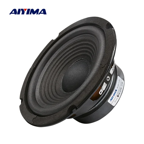 Imagen 2 del producto AIYIMA-altavoz de sonido de 6,5 pulgadas para cine en casa, dispositivo de música de 4, 8 ohmios, 100 W, con graves, DIY, 1 unidad