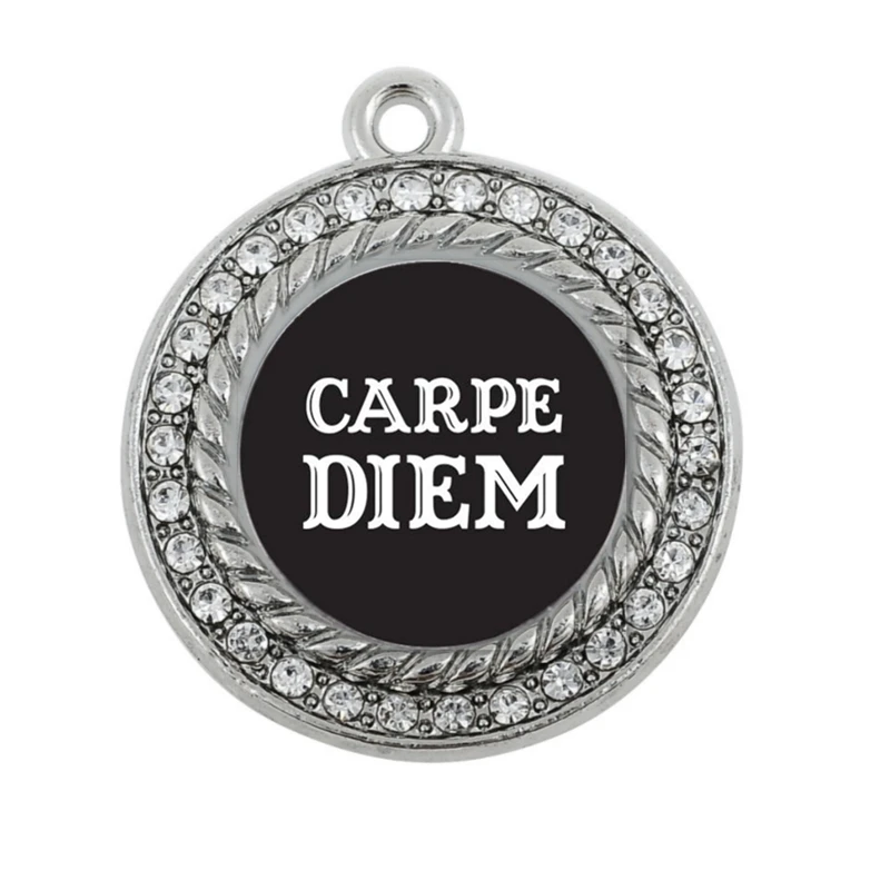 

CARPE DIEM CIRCLE Шарм в античном стиле посеребренные ювелирные изделия