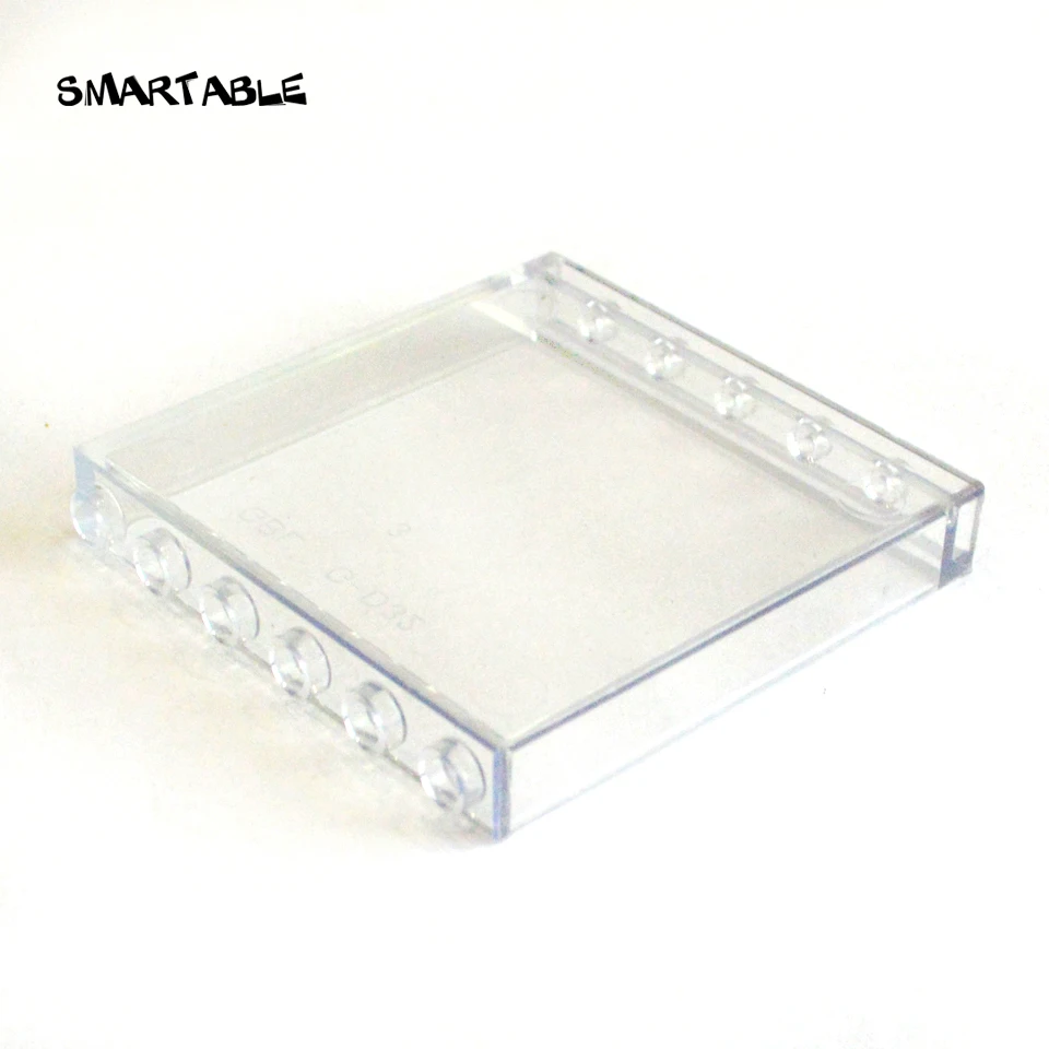 Smartable Transparent Window Frame 1x6x5 Blocks Parts MOC DIY House Toy Compatible All Brand 59350/59349 City Toy 10pcs/lot Gift