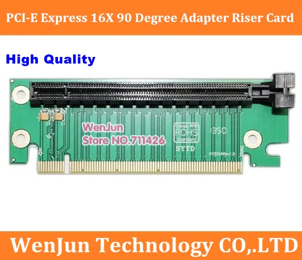 

High Quality PCI-E Express PCI-E 16X 90 Degree Riser Card PCIE 16X Adapter Card For 2U Computer Server Chassis