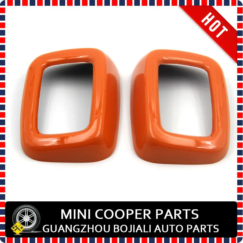 Brand New ABS Material UV Protected Orange Color Style Rear Seat Belt Cover For Mini cooper Clubman F54 (2pcs/Set)