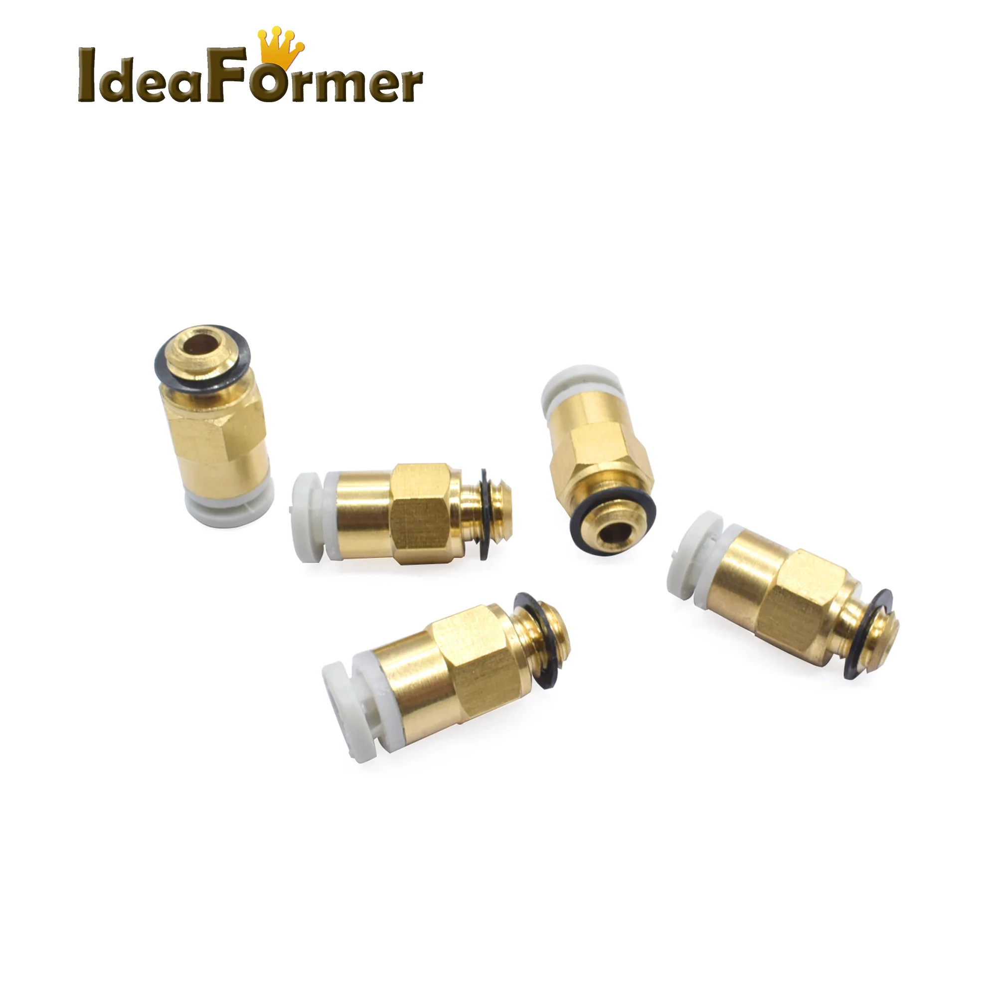 5PCS  One-touch Pneumatic Fittings Joint KJH04-M6 SMC Connector Quick Coupler for 1.75 mm Creality Cr10 Ender-3 3D Printer Parts