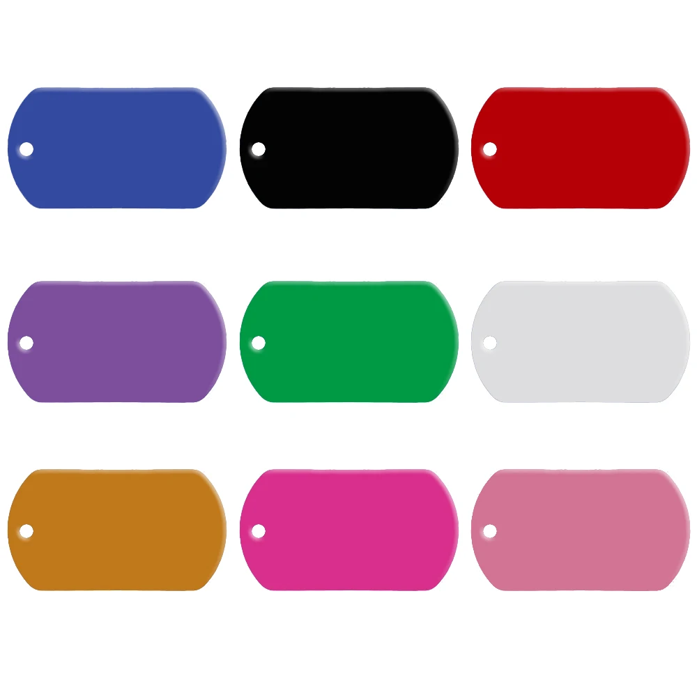 20 sztuk/partia 2 strony wojskowy pies ID Tag dostosowane nazwa psa tagi spersonalizowane kot telefon, ale nie gwarantujemy poprawności wszystkich danych. tag (nie oferują usługi grawerowania)