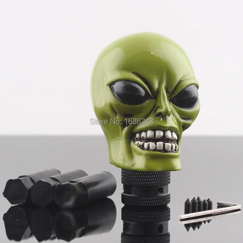 Aliens Head Model Car Truck Shifter Gear Shift Knob Manual Lever Stick Universal