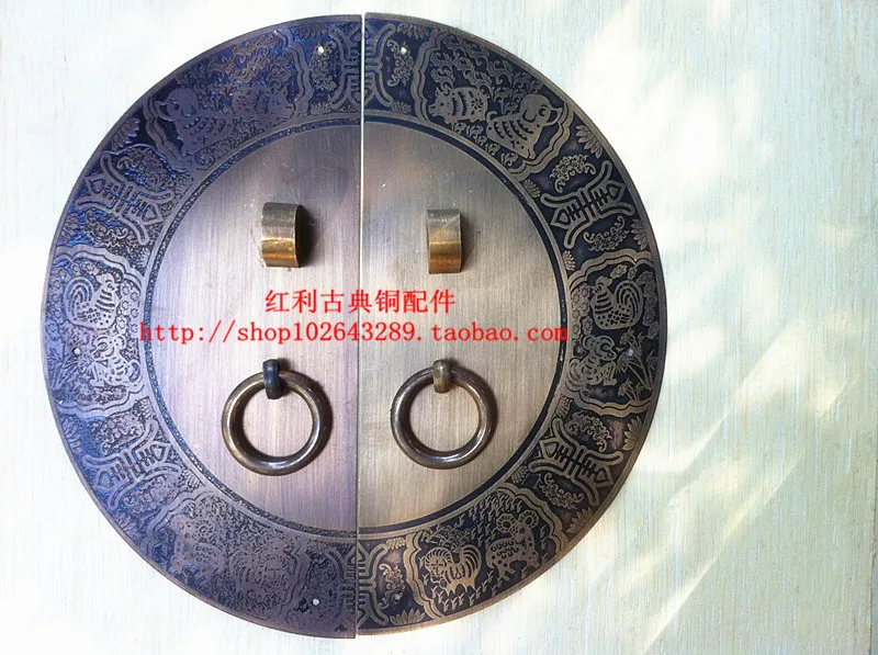 

The bonus of classical Chinese antique copper copper fittings accessories copper copper door handle /18CM furniture of Ming and