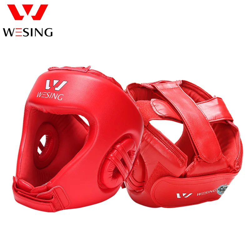 Wesing AIBA Approved Set Professional Boxing Gloves Boxing Head Guard Training Competition Helmet Boxing Gloves Protective Gears