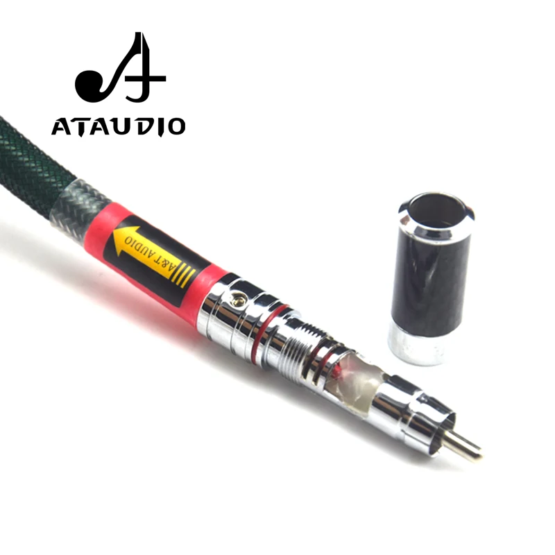ATAUDIO 2328 Hifi RCA Cable Hi-end Silver Plated 2rca male to 2rca male CD Amplifier Interconnect Rca Cable